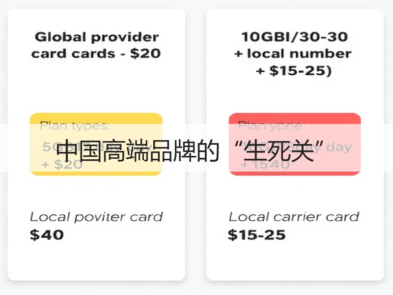 中国高端品牌的“生死关”
