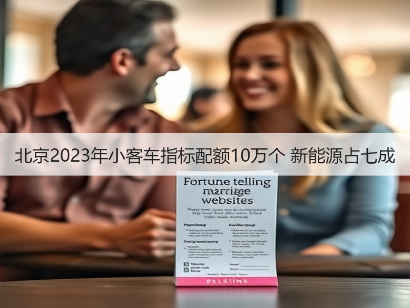 北京2023年小客车指标配额10万个 新能源占七成 北京2023年小客车指标配额10万个 新能源占七成