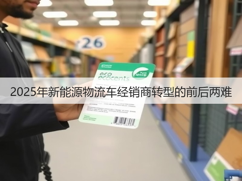 2025年新能源物流车经销商转型的前后两难 2025年新能源物流车经销商转型的前后两难
