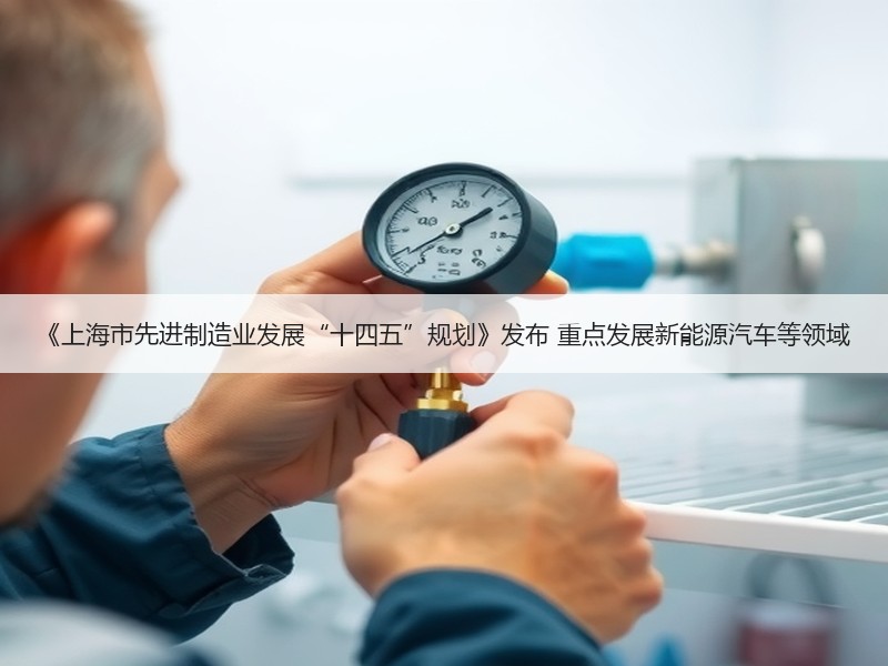《上海市先进制造业发展“十四五”规划》发布 重点发展新能源汽车等领域 《上海市先进制造业发展“十四五”规划》发布 重点发展新能源汽车等领域