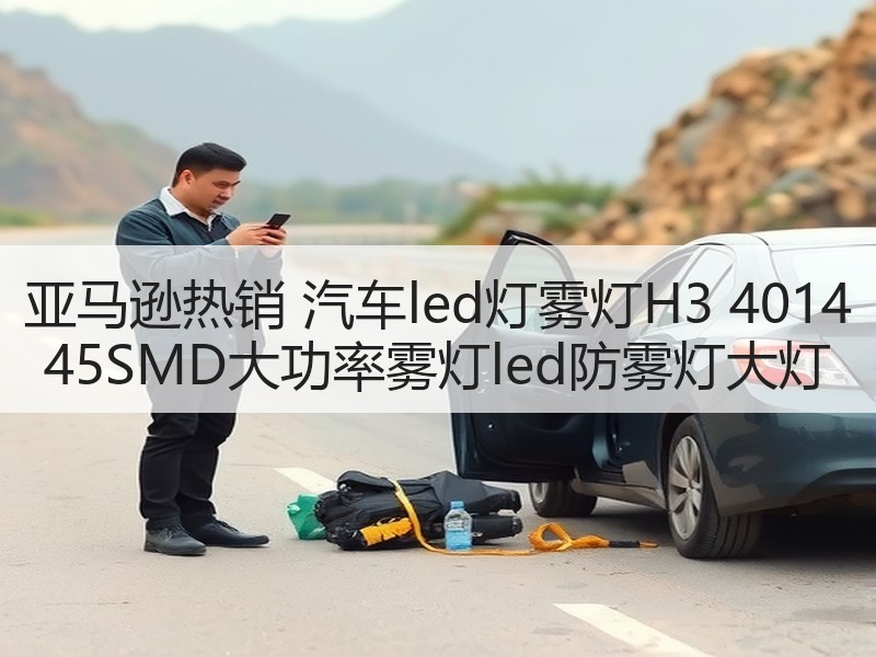 亚马逊热销 汽车led灯雾灯H3 4014 45SMD大功率雾灯led防雾灯大灯