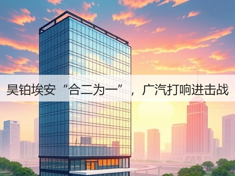 昊铂埃安“合二为一”，广汽打响进击战