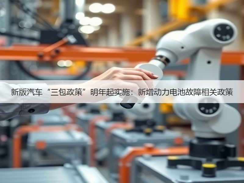 新版汽车“三包政策”明年起实施:新增动力电池故障相关政策 新版汽车“三包政策”明年起实施:新增动力电池故障相关政策