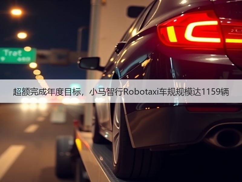 超额完成年度目标，小马智行Robotaxi车规规模达1159辆