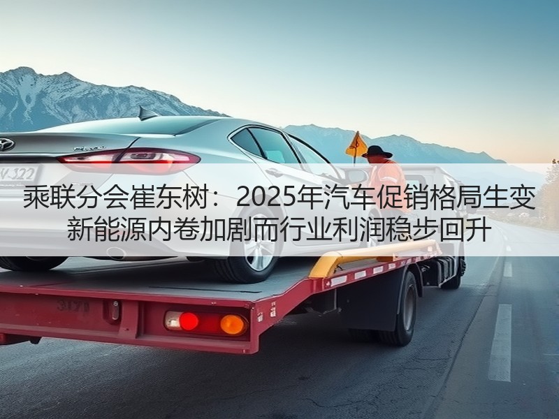 乘联分会崔东树：2025年汽车促销格局生变 新能源内卷加剧而行业利润稳步回升
