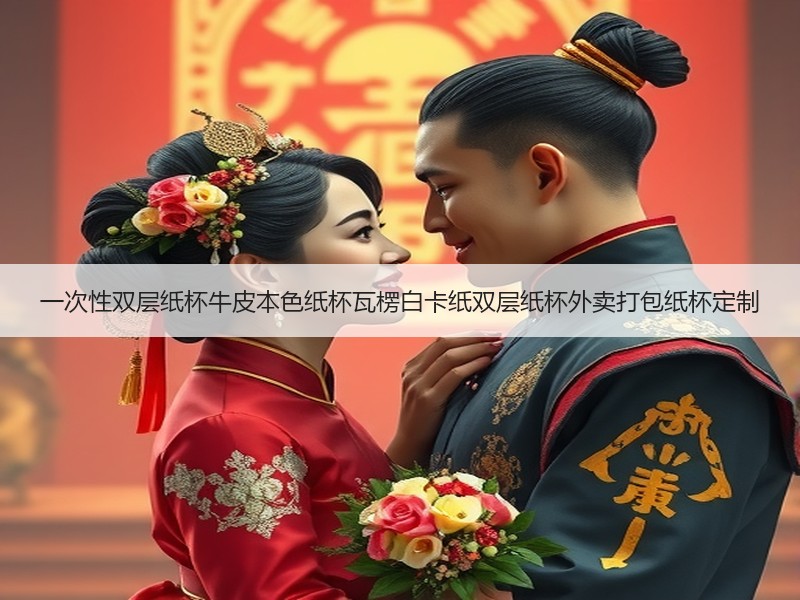 一次性双层纸杯牛皮本色纸杯瓦楞白卡纸双层纸杯外卖打包纸杯定制