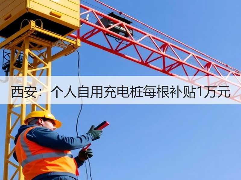 西安：个人自用充电桩每根补贴1万元