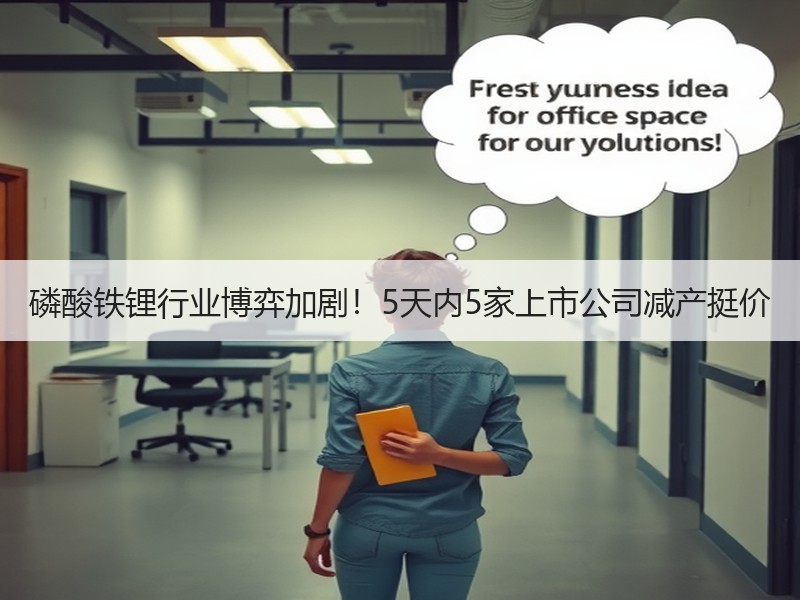 磷酸铁锂行业博弈加剧!5天内5家上市公司减产挺价 磷酸铁锂行业博弈加剧!5天内5家上市公司减产挺价