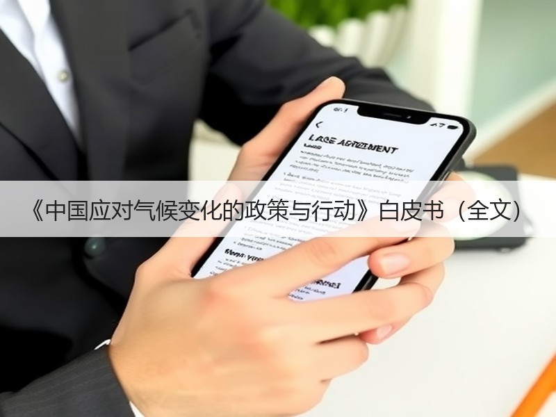 《中国应对气候变化的政策与行动》白皮书(全文) 《中国应对气候变化的政策与行动》白皮书(全文)