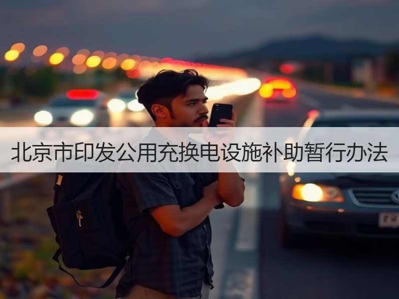 北京市印发公用充换电设施补助暂行办法
