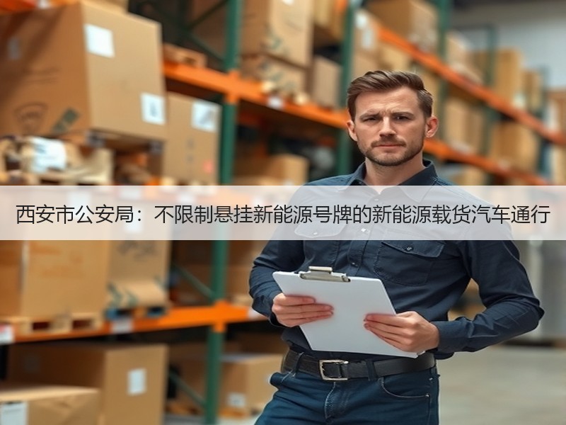 西安市公安局:不限制悬挂新能源号牌的新能源载货汽车通行 西安市公安局:不限制悬挂新能源号牌的新能源载货汽车通行