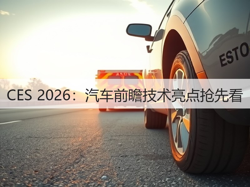 CES 2026：汽车前瞻技术亮点抢先看