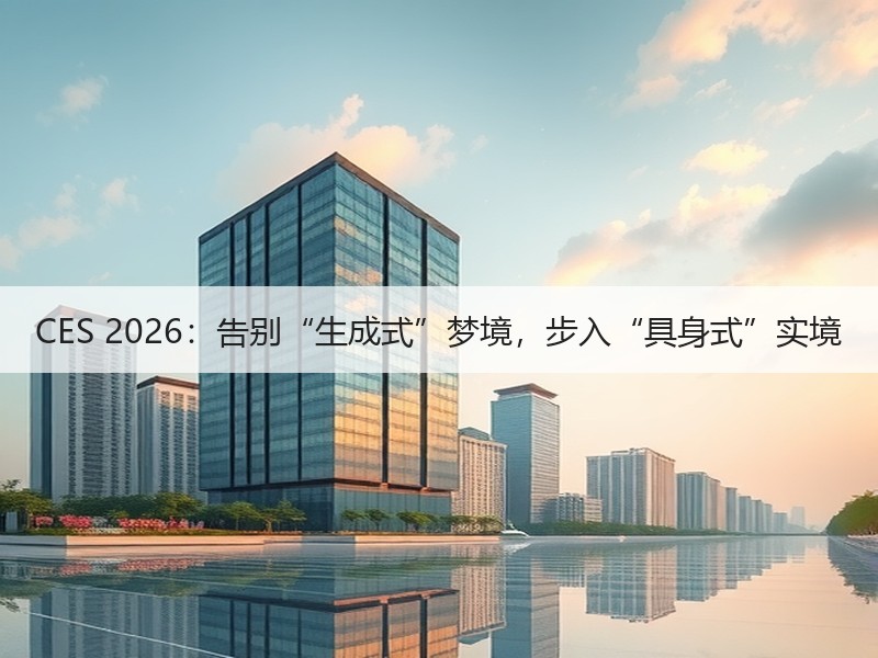 CES 2026：告别“生成式”梦境，步入“具身式”实境