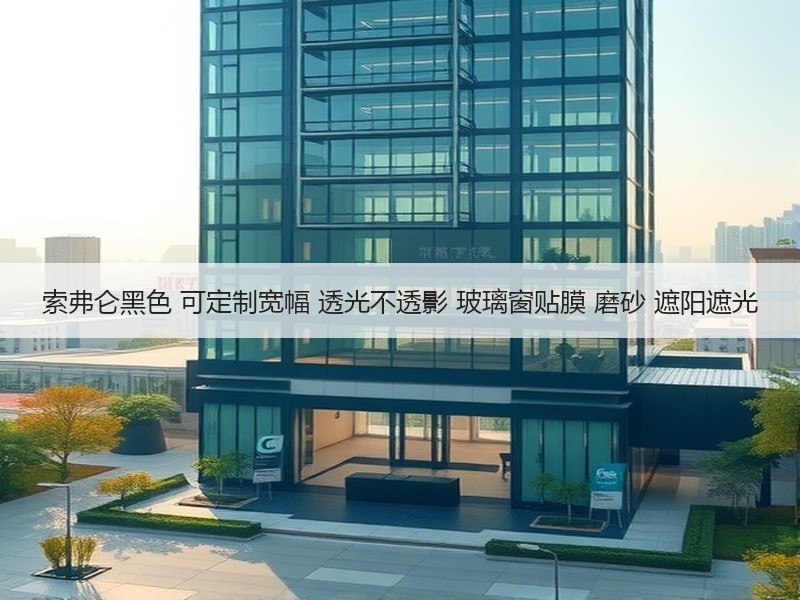 索弗仑黑色 可定制宽幅 透光不透影 玻璃窗贴膜 磨砂 遮阳遮光 索弗仑黑色 可定制宽幅 透光不透影 玻璃窗贴膜 磨砂 遮阳遮光