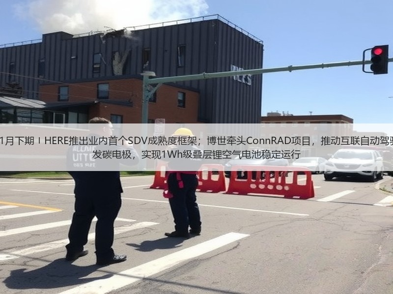 【全球汽车新技术观察】11月下期〡HERE推出业内首个SDV成熟度框架；博世牵头ConnRAD项目，推动互联自动驾驶的安全韧性提升；日本研发碳电极，实现1Wh级叠层锂空气电池稳定运行