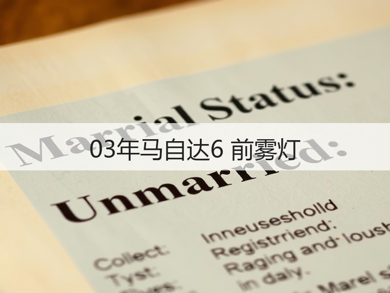03年马自达6 前雾灯