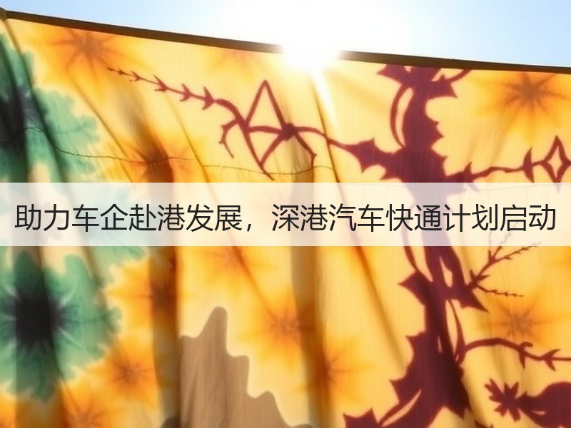 助力车企赴港发展,深港汽车快通计划启动 助力车企赴港发展,深港汽车快通计划启动