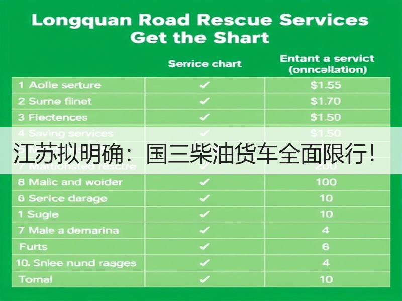 江苏拟明确：国三柴油货车全面限行！