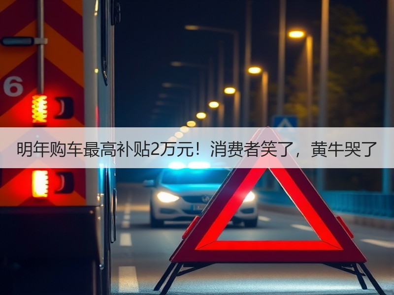 明年购车最高补贴2万元！消费者笑了，黄牛哭了