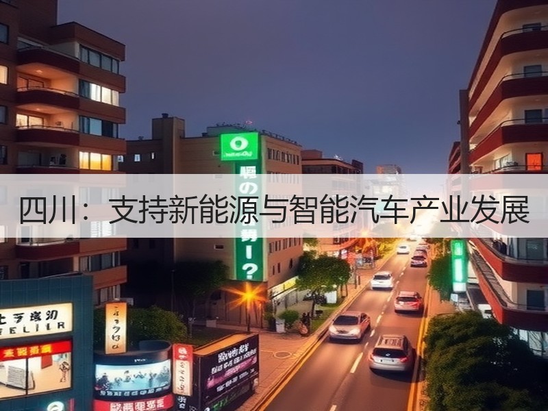四川:支持新能源与智能汽车产业发展 四川:支持新能源与智能汽车产业发展