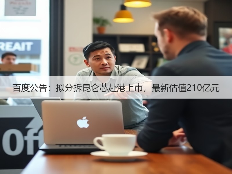 百度公告:拟分拆昆仑芯赴港上市,最新估值210亿元 百度公告:拟分拆昆仑芯赴港上市,最新估值210亿元