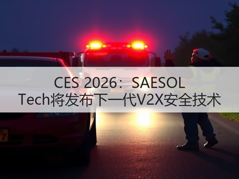 CES 2026:SAESOL Tech将发布下一代V2X安全技术 CES 2026:SAESOL Tech将发布下一代V2X安全技术