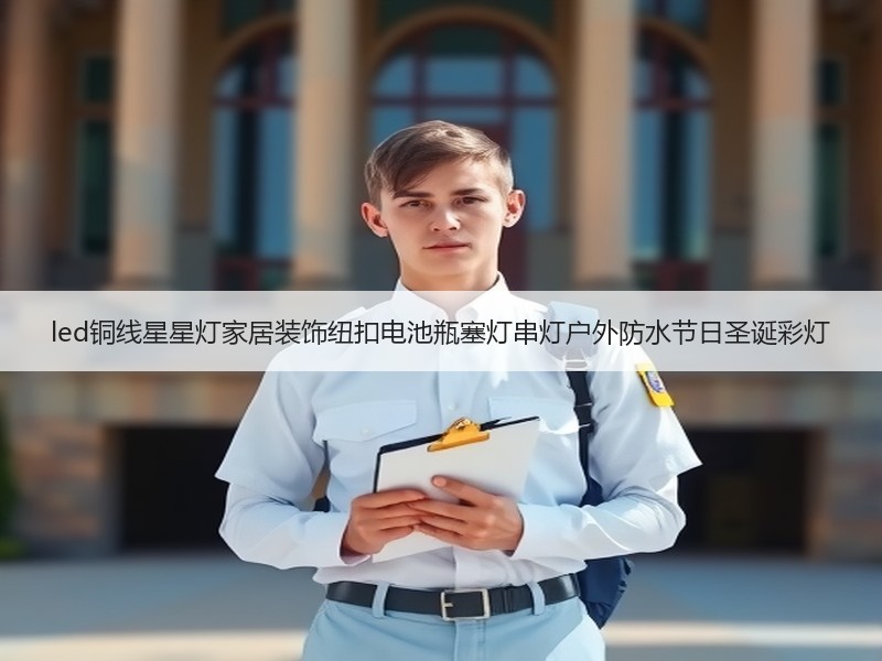 led铜线星星灯家居装饰纽扣电池瓶塞灯串灯户外防水节日圣诞彩灯