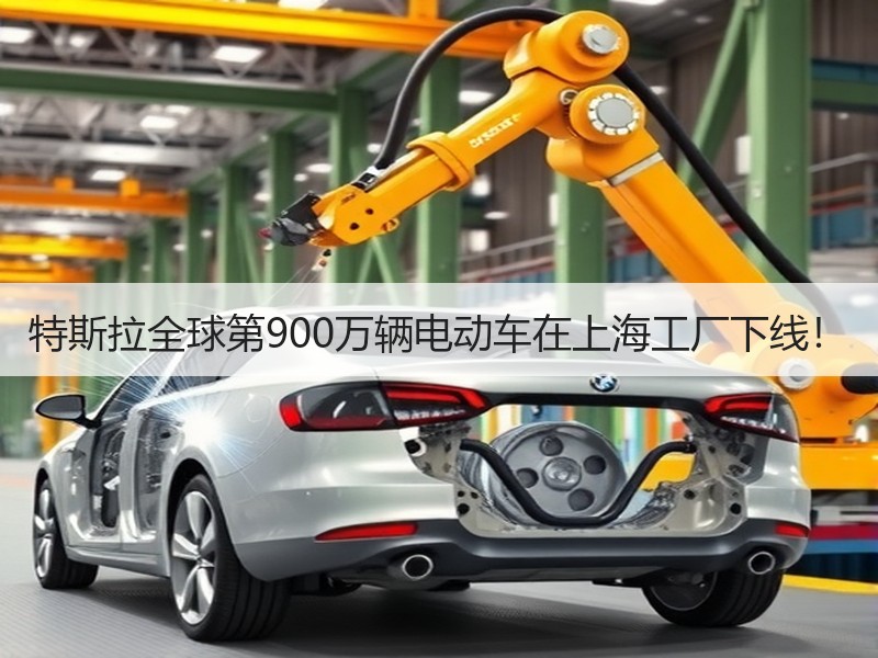 特斯拉全球第900万辆电动车在上海工厂下线! 特斯拉全球第900万辆电动车在上海工厂下线!