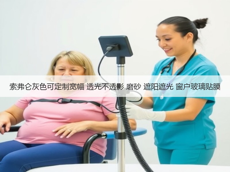 索弗仑灰色可定制宽幅 透光不透影 磨砂 遮阳遮光 窗户玻璃贴膜