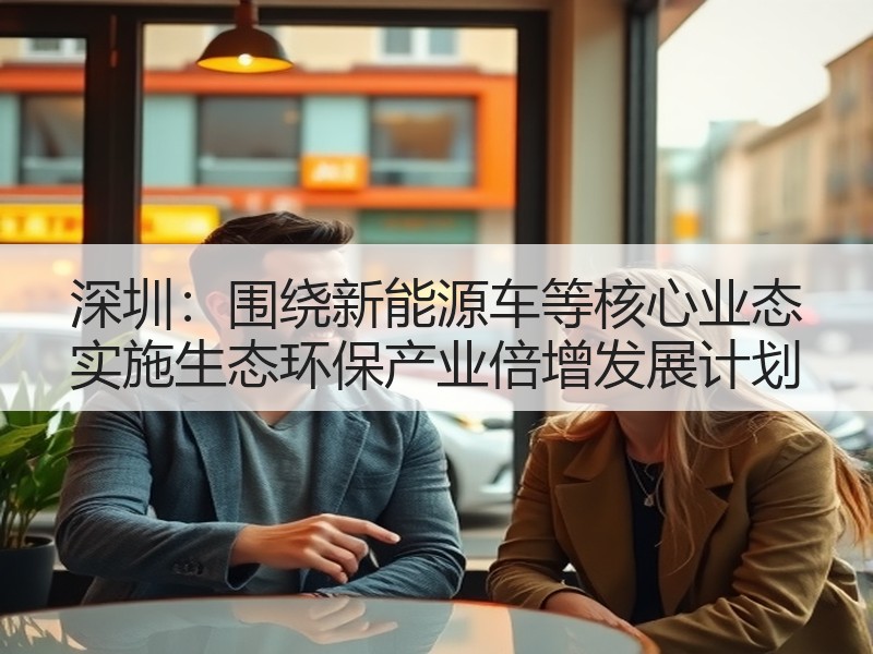 深圳:围绕新能源车等核心业态 实施生态环保产业倍增发展计划 深圳:围绕新能源车等核心业态 实施生态环保产业倍增发展计划