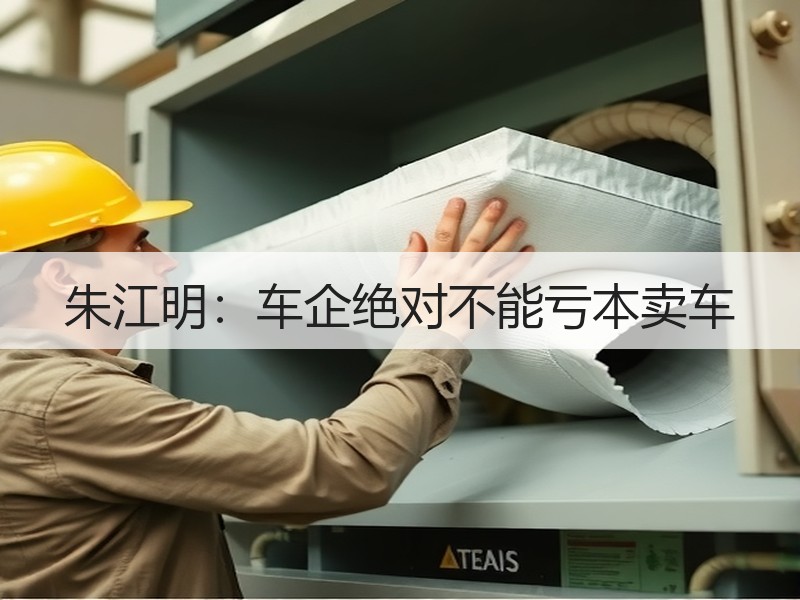 朱江明：车企绝对不能亏本卖车
