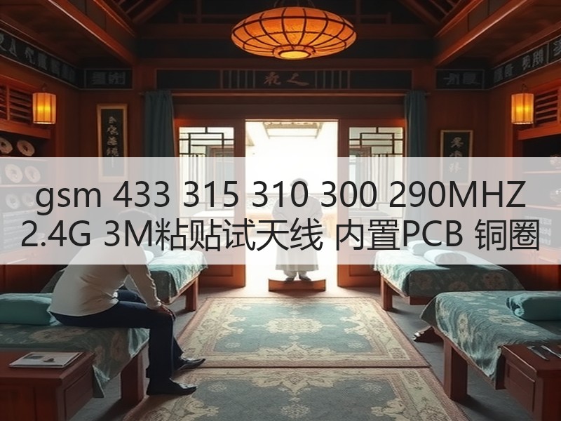 gsm 433 315 310 300 290MHZ 2.4G 3M粘贴试天线 内置PCB 铜圈