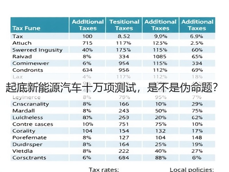 起底新能源汽车十万项测试，是不是伪命题？