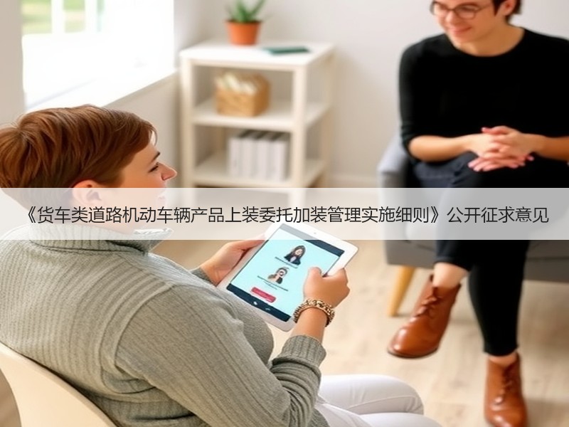 《货车类道路机动车辆产品上装委托加装管理实施细则》公开征求意见 《货车类道路机动车辆产品上装委托加装管理实施细则》公开征求意见