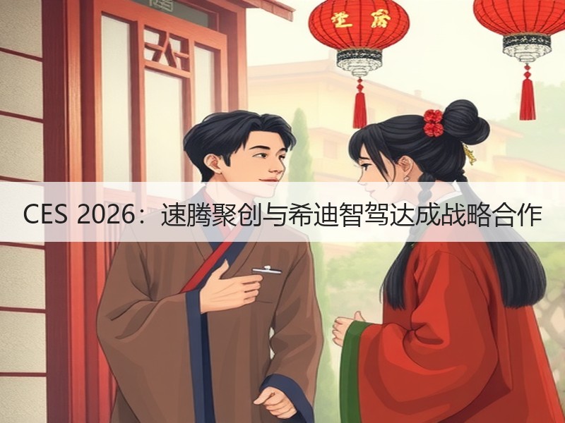 CES 2026：速腾聚创与希迪智驾达成战略合作