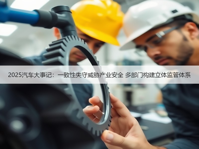 2025汽车大事记：一致性失守威胁产业安全 多部门构建立体监管体系