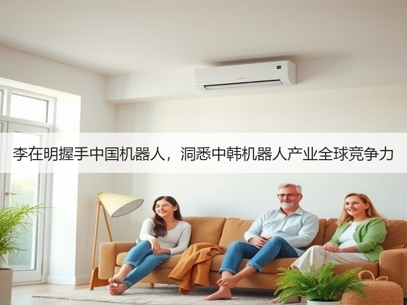 李在明握手中国机器人，洞悉中韩机器人产业全球竞争力