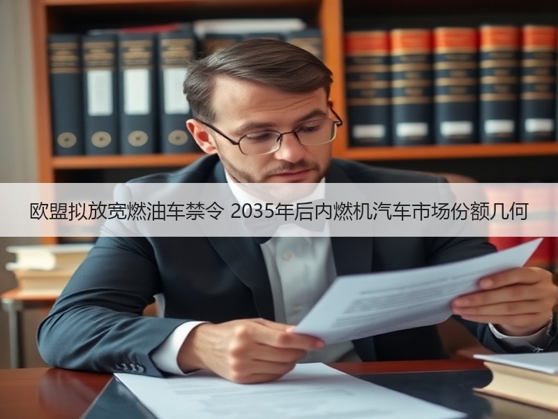 欧盟拟放宽燃油车禁令 2035年后内燃机汽车市场份额几何 欧盟拟放宽燃油车禁令 2035年后内燃机汽车市场份额几何