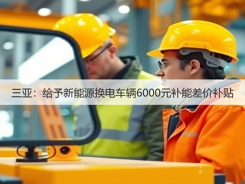 三亚:给予新能源换电车辆6000元补能差价补贴 三亚:给予新能源换电车辆6000元补能差价补贴