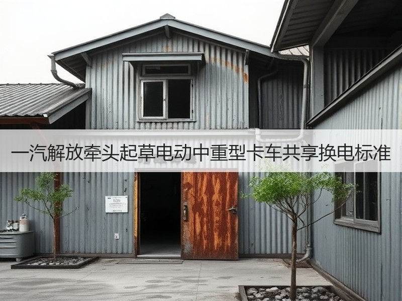一汽解放牵头起草电动中重型卡车共享换电标准 一汽解放牵头起草电动中重型卡车共享换电标准