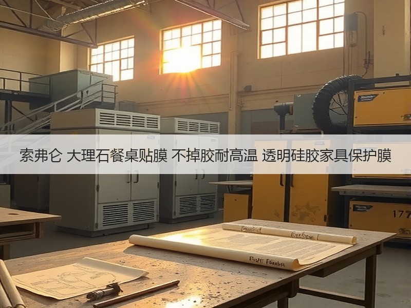 索弗仑 大理石餐桌贴膜 不掉胶耐高温 透明硅胶家具保护膜
