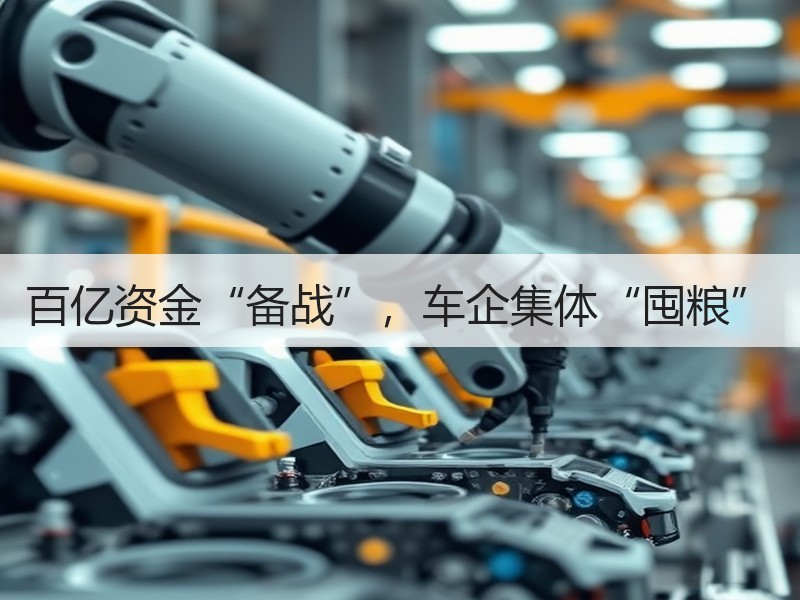 百亿资金“备战”,车企集体“囤粮” 百亿资金“备战”,车企集体“囤粮”