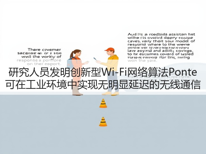 研究人员发明创新型Wi-Fi网络算法Ponte 可在工业环境中实现无明显延迟的无线通信 研究人员发明创新型Wi-Fi网络算法Ponte 可在工业环境中实现无明显延迟的无线通信