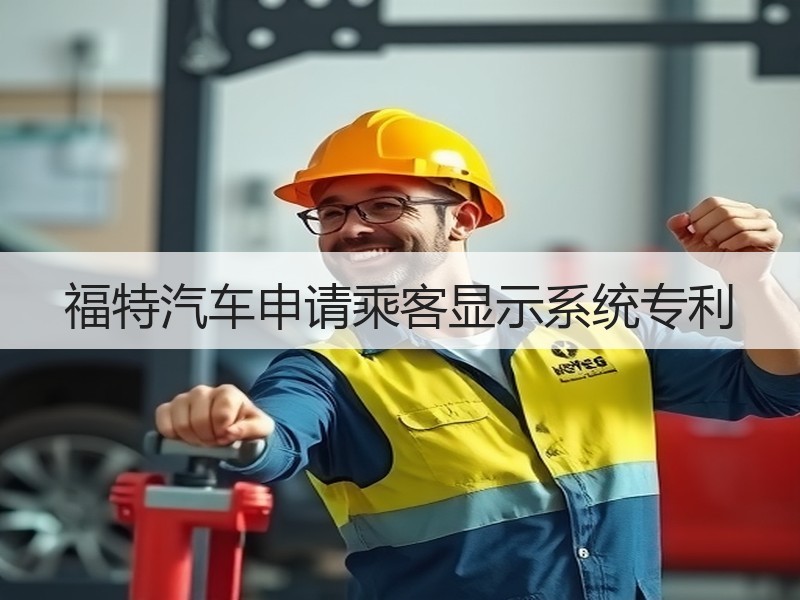 福特汽车申请乘客显示系统专利