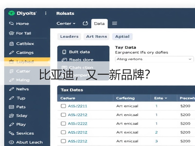 比亚迪，又一新品牌？