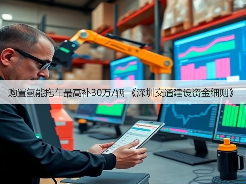 购置氢能拖车最高补30万/辆 《深圳交通建设资金细则》 购置氢能拖车最高补30万/辆 《深圳交通建设资金细则》