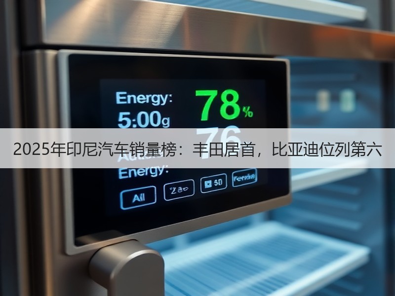 2025年印尼汽车销量榜：丰田居首，比亚迪位列第六