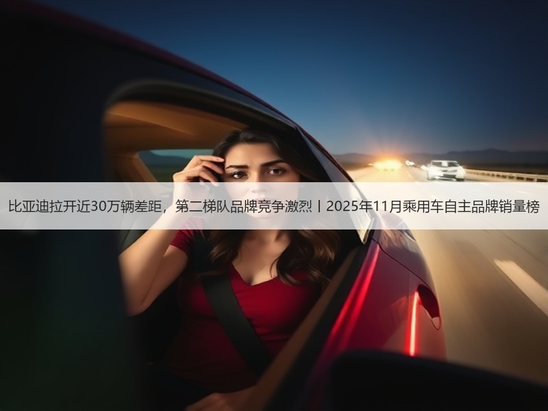 比亚迪拉开近30万辆差距，第二梯队品牌竞争激烈丨2025年11月乘用车自主品牌销量榜