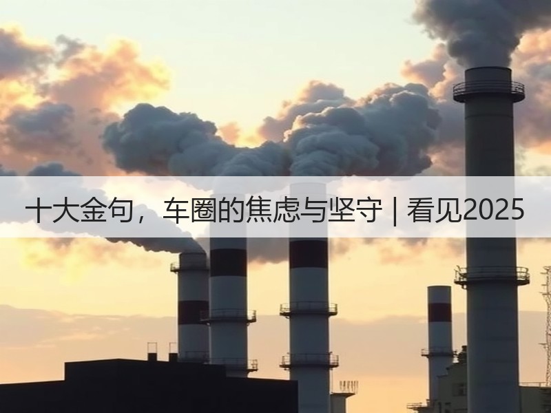 十大金句,车圈的焦虑与坚守 | 看见2025 十大金句,车圈的焦虑与坚守 | 看见2025