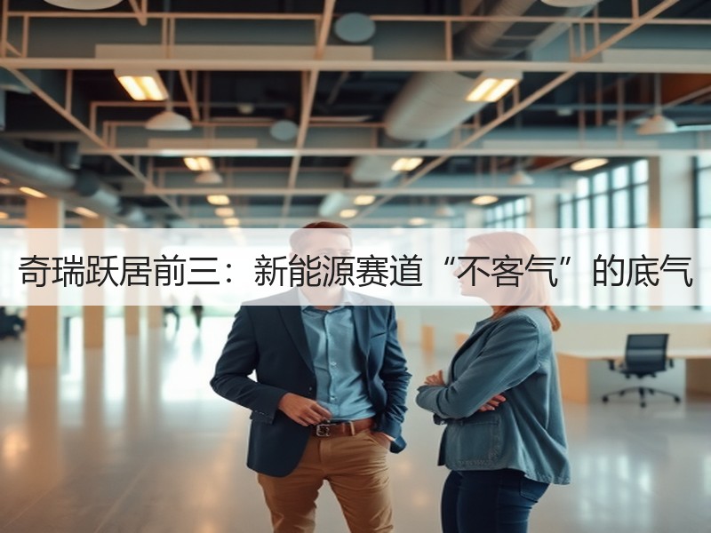 奇瑞跃居前三：新能源赛道“不客气”的底气